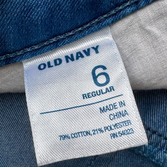 Old Navy The Flirt Size 6 Mid Rise Wide Leg Lightweight Blue Jeans - Picture 7 of 16